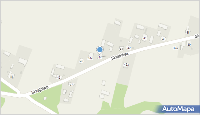 Skrajniwa, Skrajniwa, 44, mapa Skrajniwa