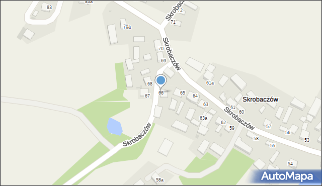 Skrobaczów, Skrobaczów, 66, mapa Skrobaczów