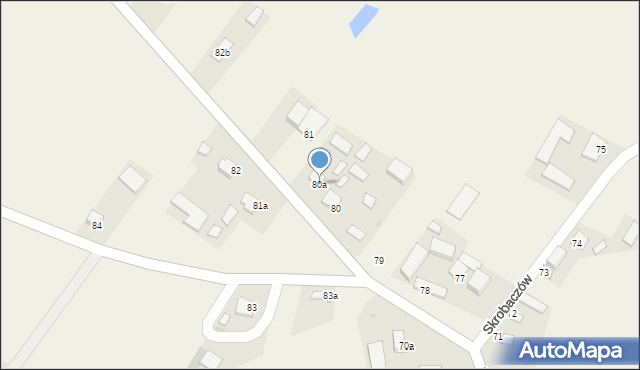 Skrobaczów, Skrobaczów, 80a, mapa Skrobaczów