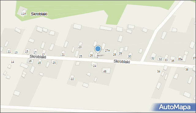 Skroblaki, Skroblaki, 27, mapa Skroblaki