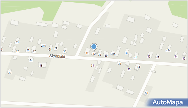 Skroblaki, Skroblaki, 32, mapa Skroblaki