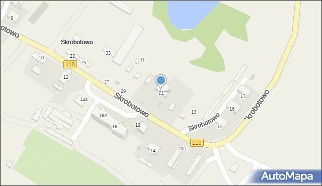 Skrobotowo, Skrobotowo, 11, mapa Skrobotowo
