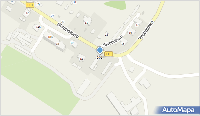 Skrobotowo, Skrobotowo, 20/1, mapa Skrobotowo