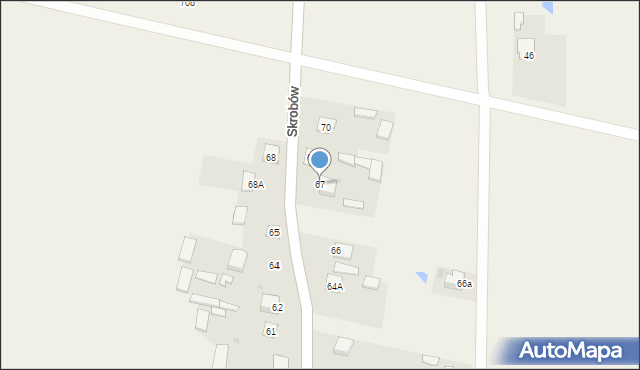 Skrobów, Skrobów, 67, mapa Skrobów