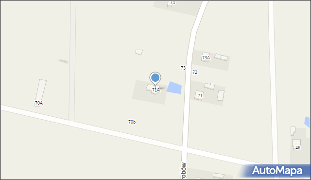Skrobów, Skrobów, 71A, mapa Skrobów