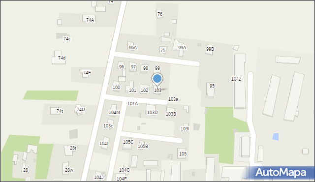 Skrobów-Kolonia, Skrobów-Kolonia, 103, mapa Skrobów-Kolonia
