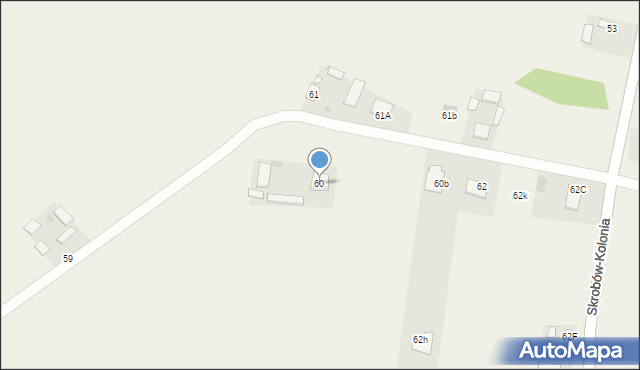 Skrobów-Kolonia, Skrobów-Kolonia, 60, mapa Skrobów-Kolonia