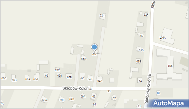 Skrobów-Kolonia, Skrobów-Kolonia, 64c, mapa Skrobów-Kolonia