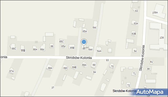 Skrobów-Kolonia, Skrobów-Kolonia, 65, mapa Skrobów-Kolonia