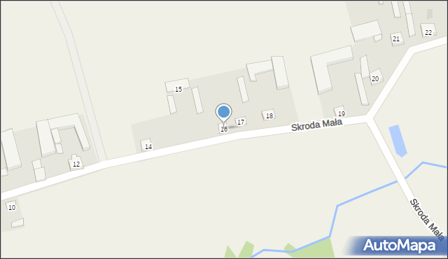 Skroda Mała, Skroda Mała, 16, mapa Skroda Mała