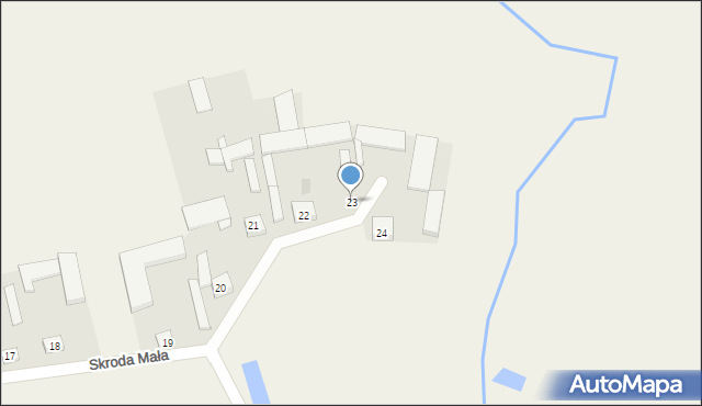 Skroda Mała, Skroda Mała, 23, mapa Skroda Mała
