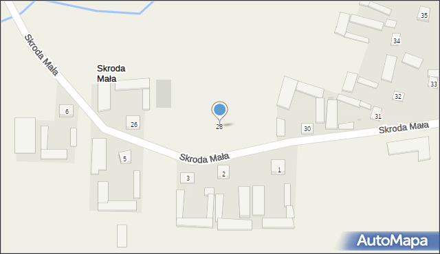 Skroda Mała, Skroda Mała, 28, mapa Skroda Mała