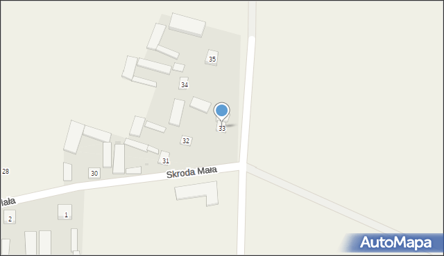 Skroda Mała, Skroda Mała, 33, mapa Skroda Mała
