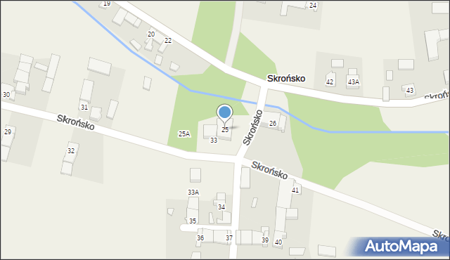 Skrońsko, Skrońsko, 25, mapa Skrońsko