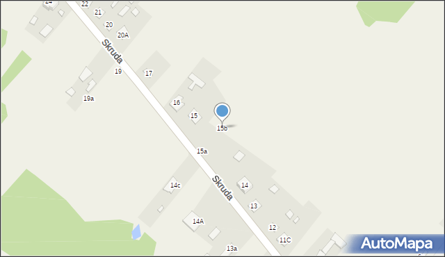 Skruda, Skruda, 15b, mapa Skruda