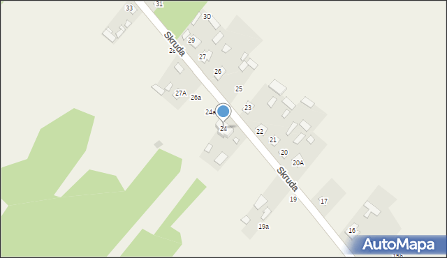 Skruda, Skruda, 24, mapa Skruda