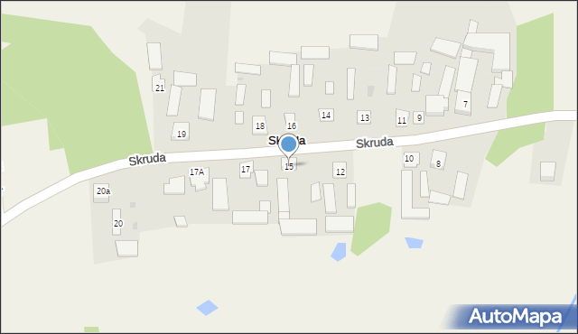 Skruda, Skruda, 15, mapa Skruda