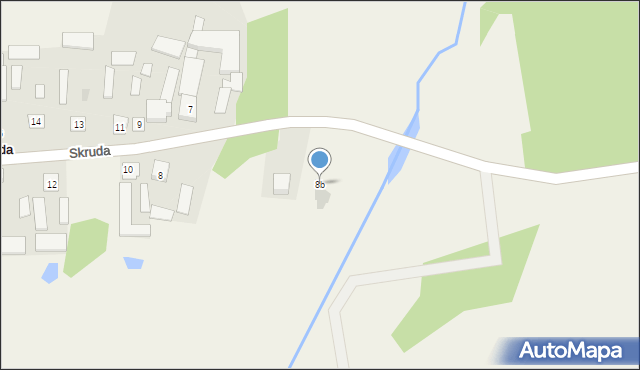Skruda, Skruda, 8b, mapa Skruda