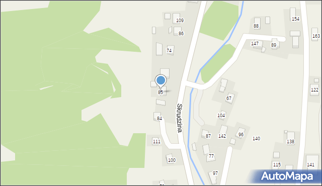 Skrudzina, Skrudzina, 85, mapa Skrudzina