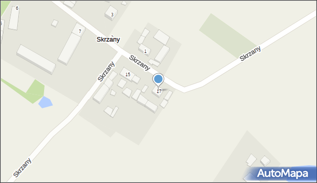 Skrzany, Skrzany, 17, mapa Skrzany