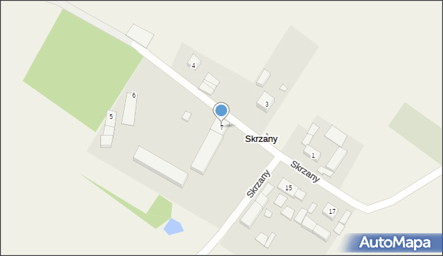 Skrzany, Skrzany, 7, mapa Skrzany