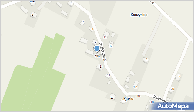 Skrzelczyce, Skrzelczyce, 55A, mapa Skrzelczyce