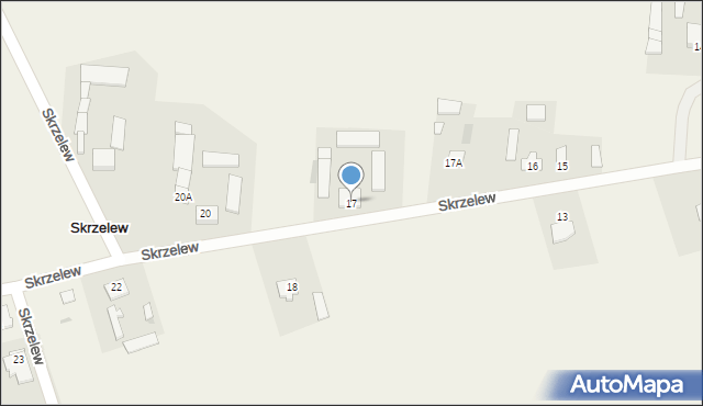 Skrzelew, Skrzelew, 17, mapa Skrzelew