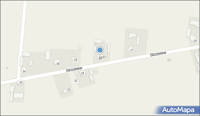 Skrzelew, Skrzelew, 29, mapa Skrzelew