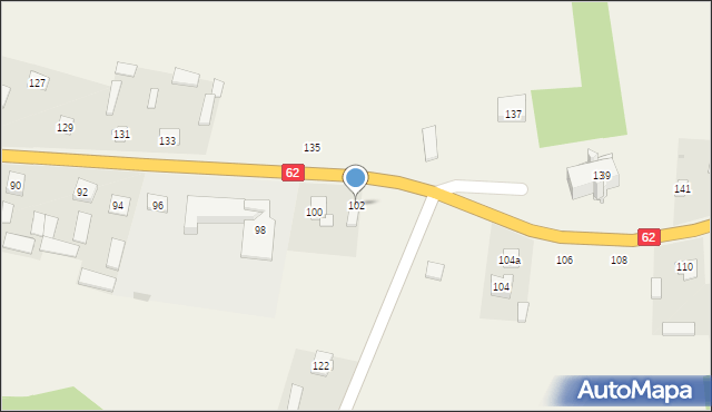 Skrzeszew, Skrzeszew, 102, mapa Skrzeszew