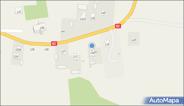 Skrzeszew, Skrzeszew, 114, mapa Skrzeszew