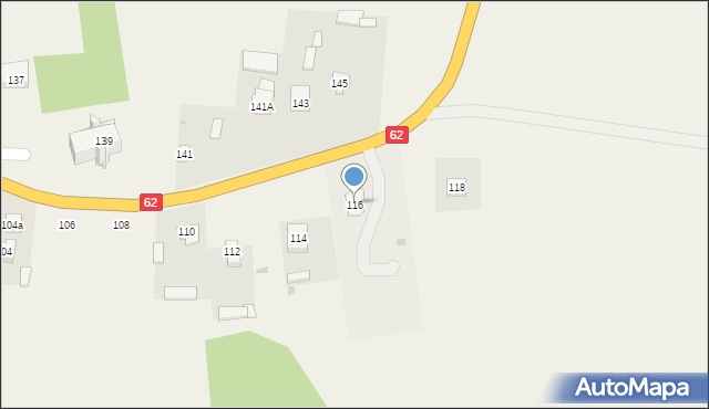 Skrzeszew, Skrzeszew, 116, mapa Skrzeszew