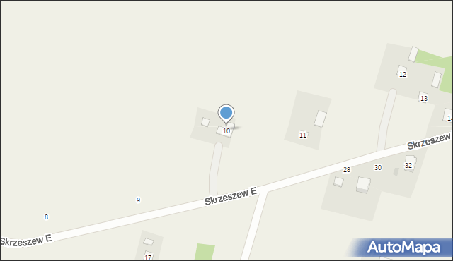 Skrzeszew E, Skrzeszew E, 10, mapa Skrzeszew E