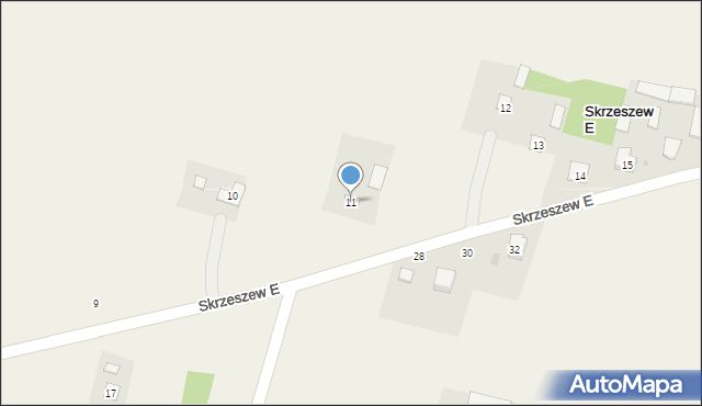 Skrzeszew E, Skrzeszew E, 11, mapa Skrzeszew E