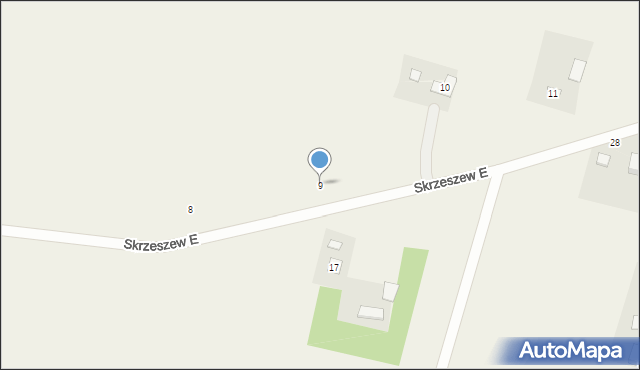 Skrzeszew E, Skrzeszew E, 9, mapa Skrzeszew E