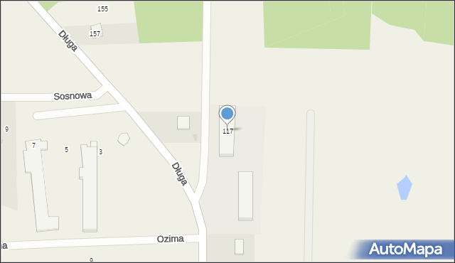 Skrzeszewo, Skrzeszewo, 117, mapa Skrzeszewo