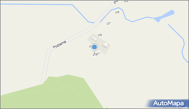 Skrzeszewo, Skrzeszewo, 47A, mapa Skrzeszewo