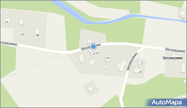 Skrzeszewo, Skrzeszewo, 4, mapa Skrzeszewo