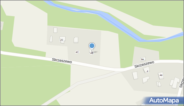 Skrzeszewo, Skrzeszewo, 4B, mapa Skrzeszewo
