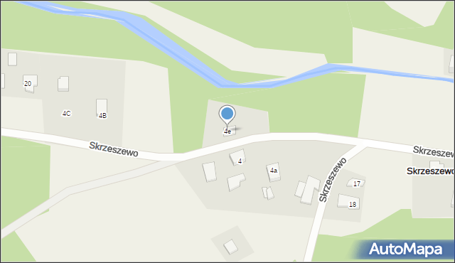 Skrzeszewo, Skrzeszewo, 4e, mapa Skrzeszewo