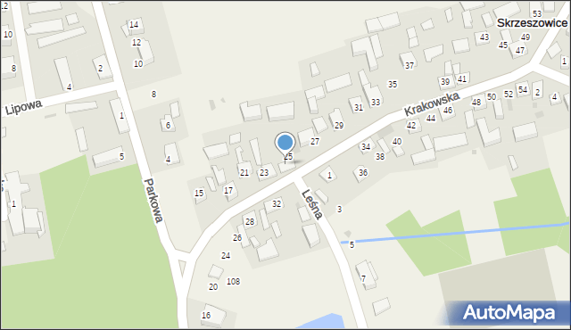 Skrzeszowice, Skrzeszowice, 38, mapa Skrzeszowice