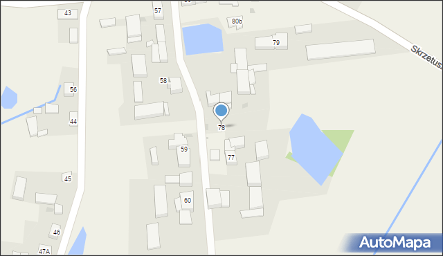 Skrzetusz, Skrzetusz, 78, mapa Skrzetusz