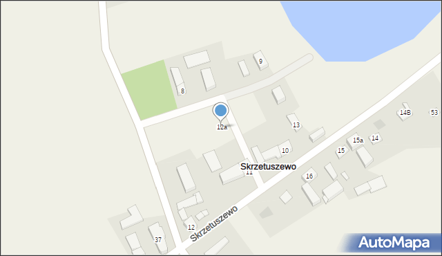 Skrzetuszewo, Skrzetuszewo, 12a, mapa Skrzetuszewo