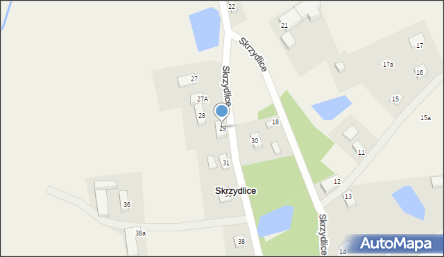 Skrzydlice, Skrzydlice, 29, mapa Skrzydlice