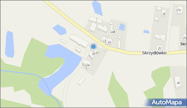 Skrzydłówko, Skrzydłówko, 12, mapa Skrzydłówko