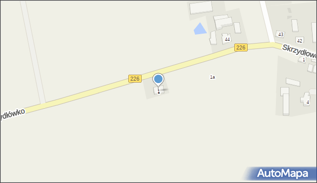 Skrzydłówko, Skrzydłówko, 1, mapa Skrzydłówko