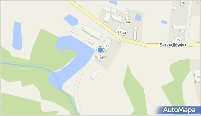 Skrzydłówko, Skrzydłówko, 12a, mapa Skrzydłówko