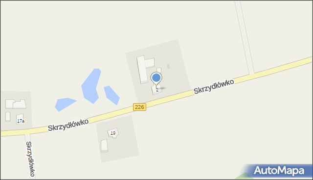 Skrzydłówko, Skrzydłówko, 2, mapa Skrzydłówko