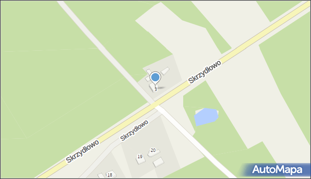 Skrzydłowo, Skrzydłowo, 3, mapa Skrzydłowo