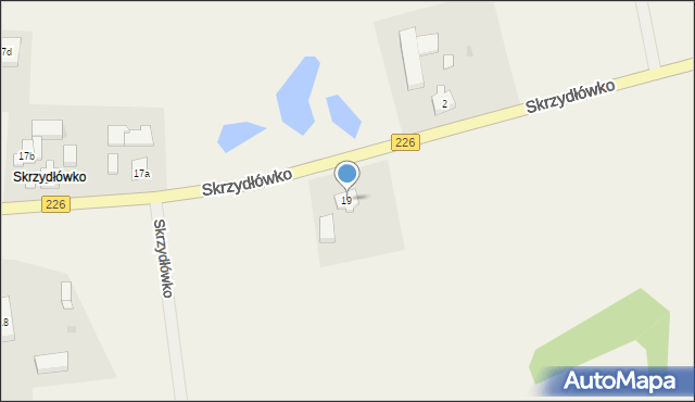 Skrzydłowo, Skrzydłówko, 19, mapa Skrzydłowo