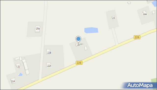 Skrzydłowo, Skrzydłowo, 22, mapa Skrzydłowo